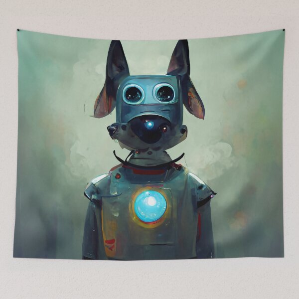 Item preview, Man (Or Robot's) Best Friend designed and sold by James Vernon.