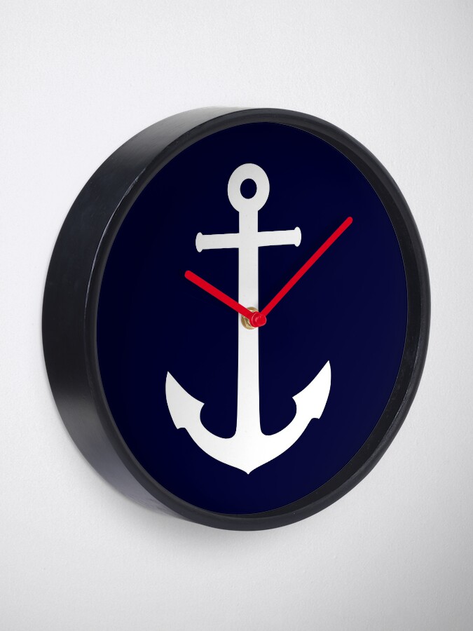 white-anchor-on-navy-blue-clock-by-rewstudio-redbubble