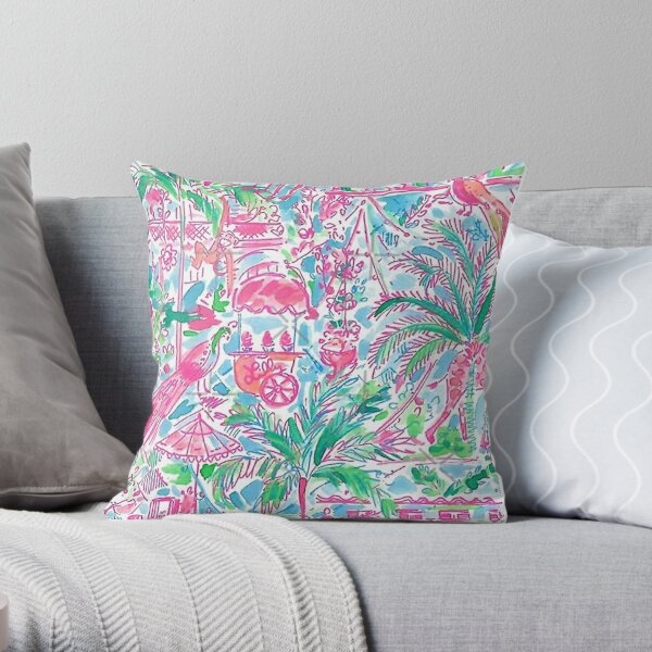 Lilly pulitzer hot sale throw pillows