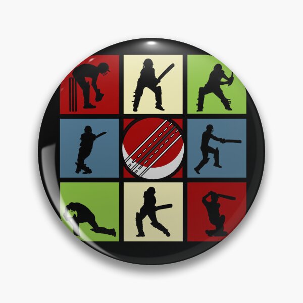 Item preview, Cricket Pop Art Sports Silhouettes designed and sold by KleverOlivier.