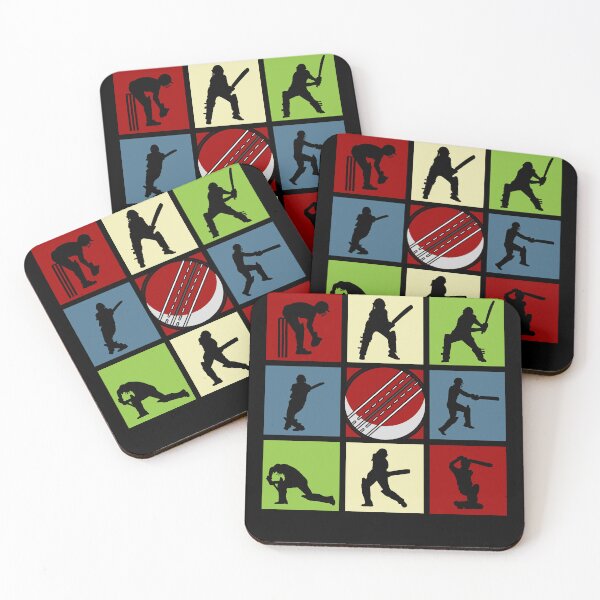 Item preview, Cricket Pop Art Sports Silhouettes designed and sold by KleverOlivier.