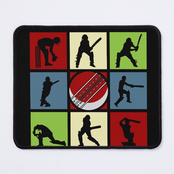 Item preview, Cricket Pop Art Sports Silhouettes designed and sold by KleverOlivier.