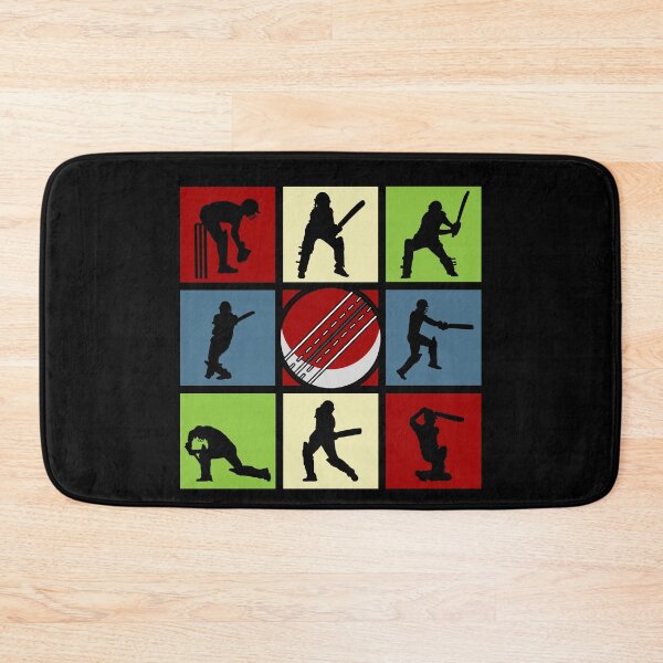 Item preview, Cricket Pop Art Sports Silhouettes designed and sold by KleverOlivier.