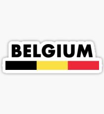 Drapeau de la Belgique Minimaliste Sticker