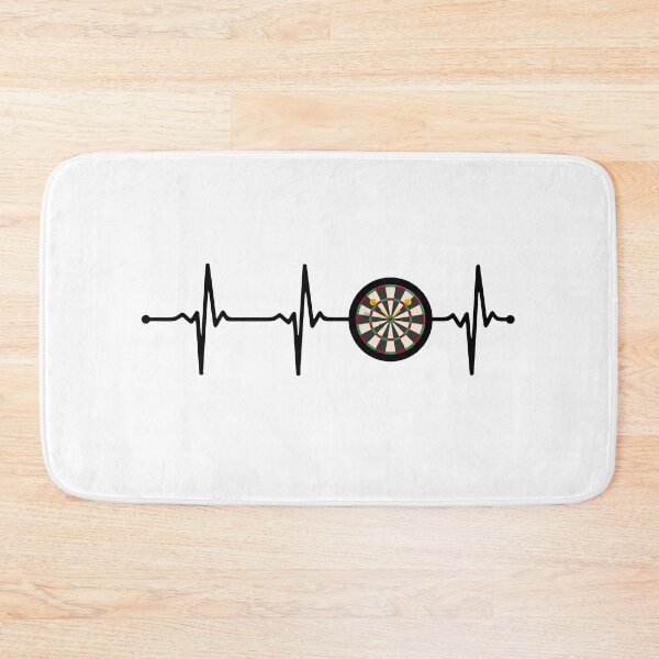 Item preview, Darts Target on a Heartbeat Lineart ECG design Bv designed and sold by KleverOlivier.