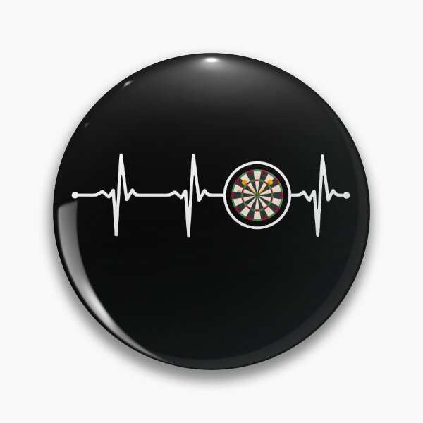 Item preview, Darts Target on a Heartbeat Lineart ECG design Wv designed and sold by KleverOlivier.