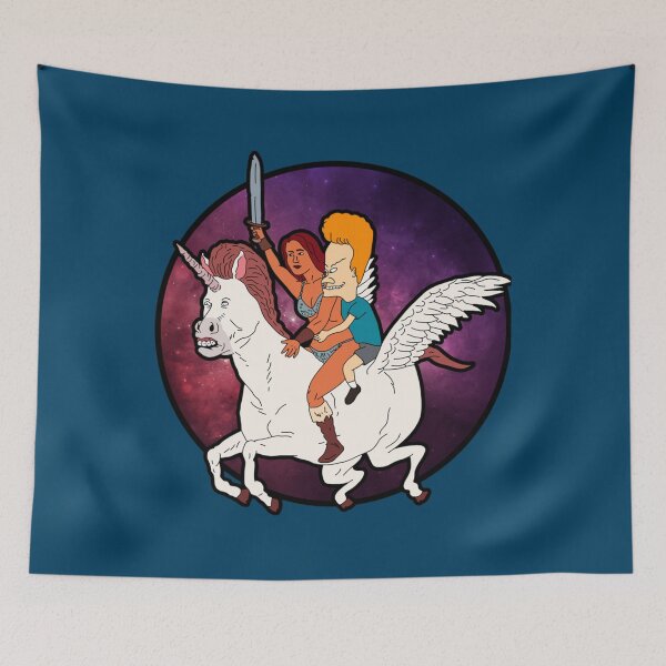 Item preview, Beavis and Butthead Unicorn   designed and sold by LouisesStephens.