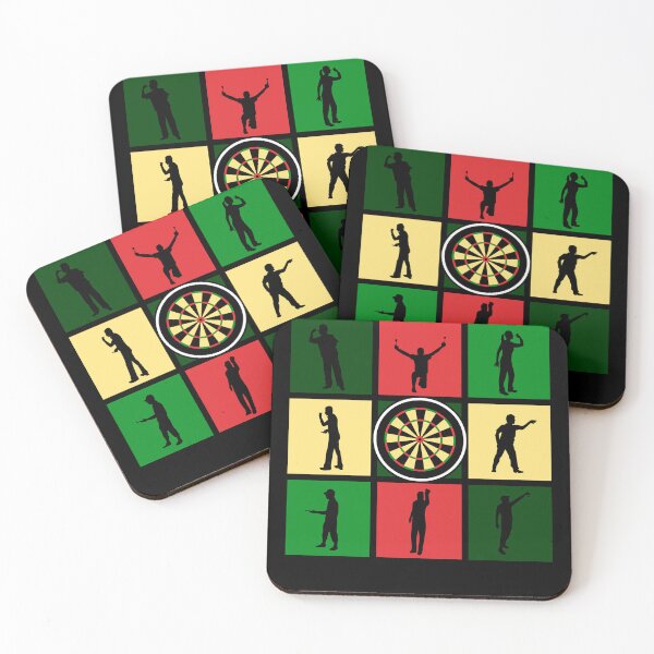 Item preview, Darts Sports Inspired Pop Art Players Silhouettes designed and sold by KleverOlivier.
