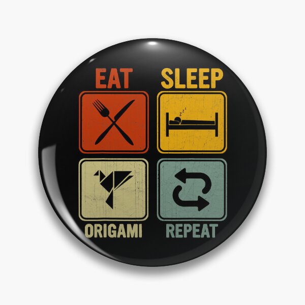 Item preview, Eat Sleep Origami Repeat Funny Origami Lover designed and sold by ArcWarden-art.