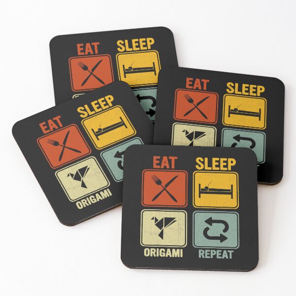 Item preview, Eat Sleep Origami Repeat Funny Origami Lover designed and sold by ArcWarden-art.