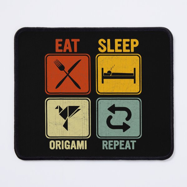 Item preview, Eat Sleep Origami Repeat Funny Origami Lover designed and sold by ArcWarden-art.
