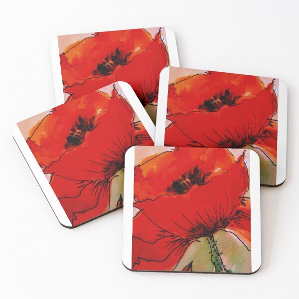 Item preview, Large Red Poppy designed and sold by Angela Gannicott.