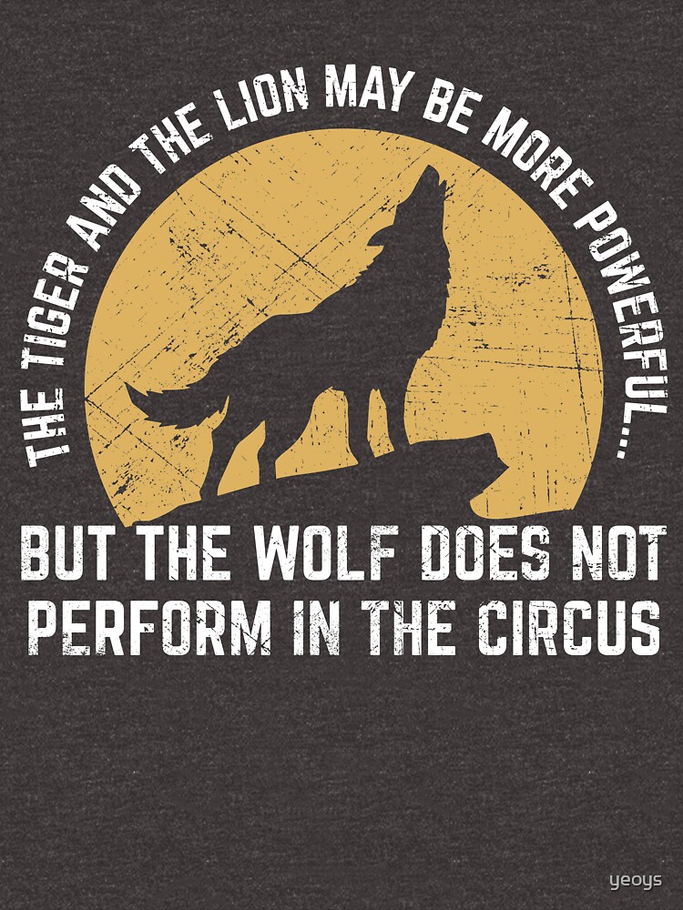 Powerful Wolf Does Not Perform In Circus by yeoys