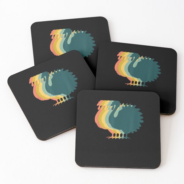 Item preview, Retro Turkey Colors Stylish Colorful Turkeys Thanksgiving T-Shirt designed and sold by BartoschEtta.