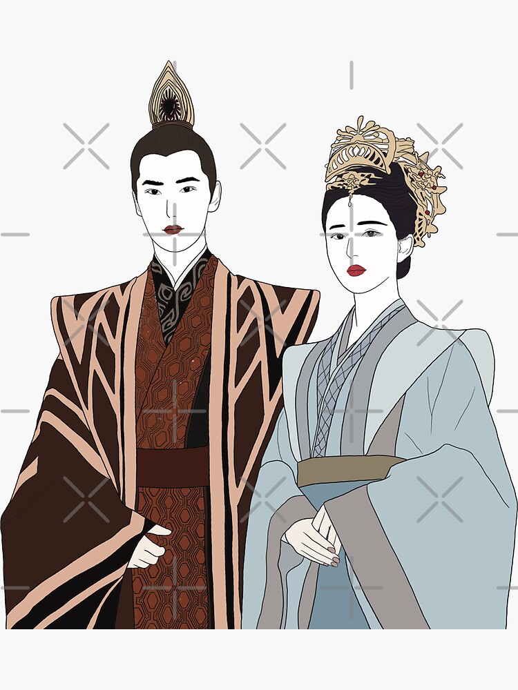 "Hei Fengxi and Bai Fengxi Who Rules The World couple YangLu wedding" Sticker for Sale by