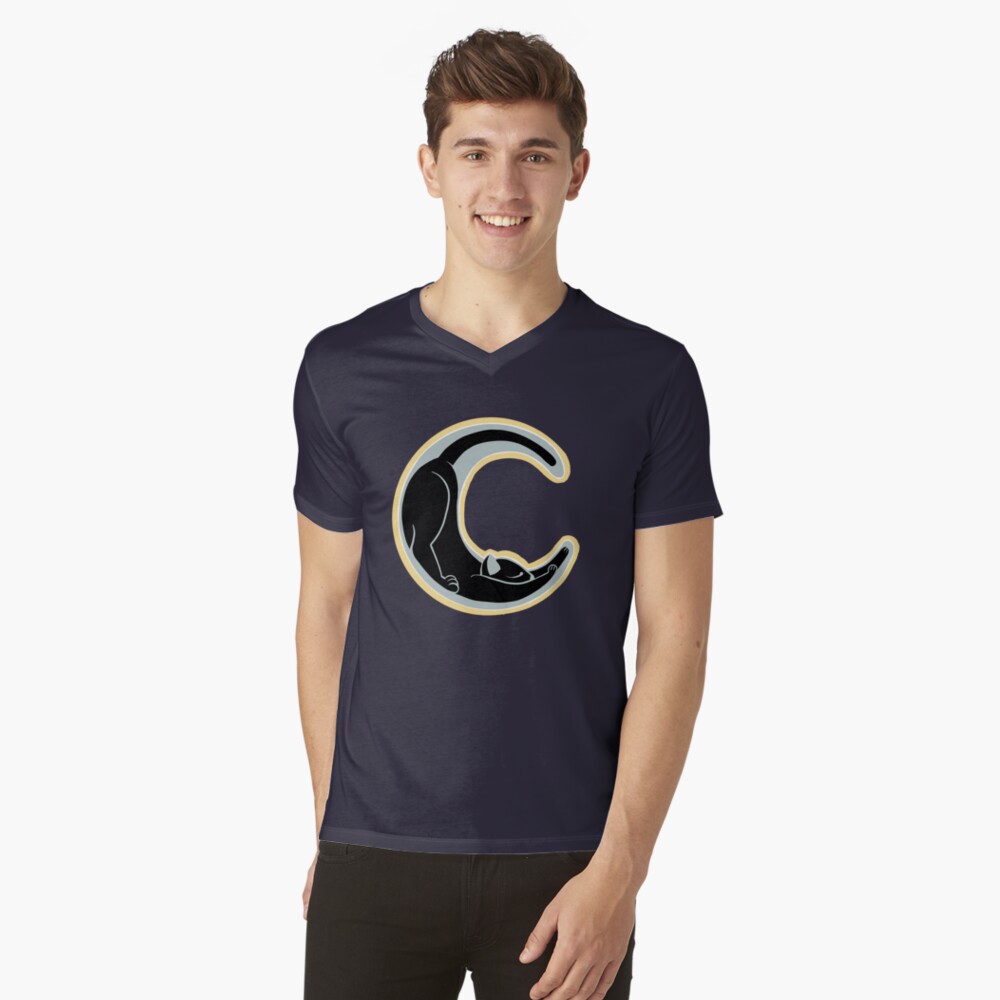 Vista previa del artículo con la obra «Camiseta de cuello en V», diseñado y vendido por BunnyThePainter.