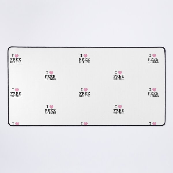 Item preview, i love free drinks - pink designed and sold by whitneyconner.