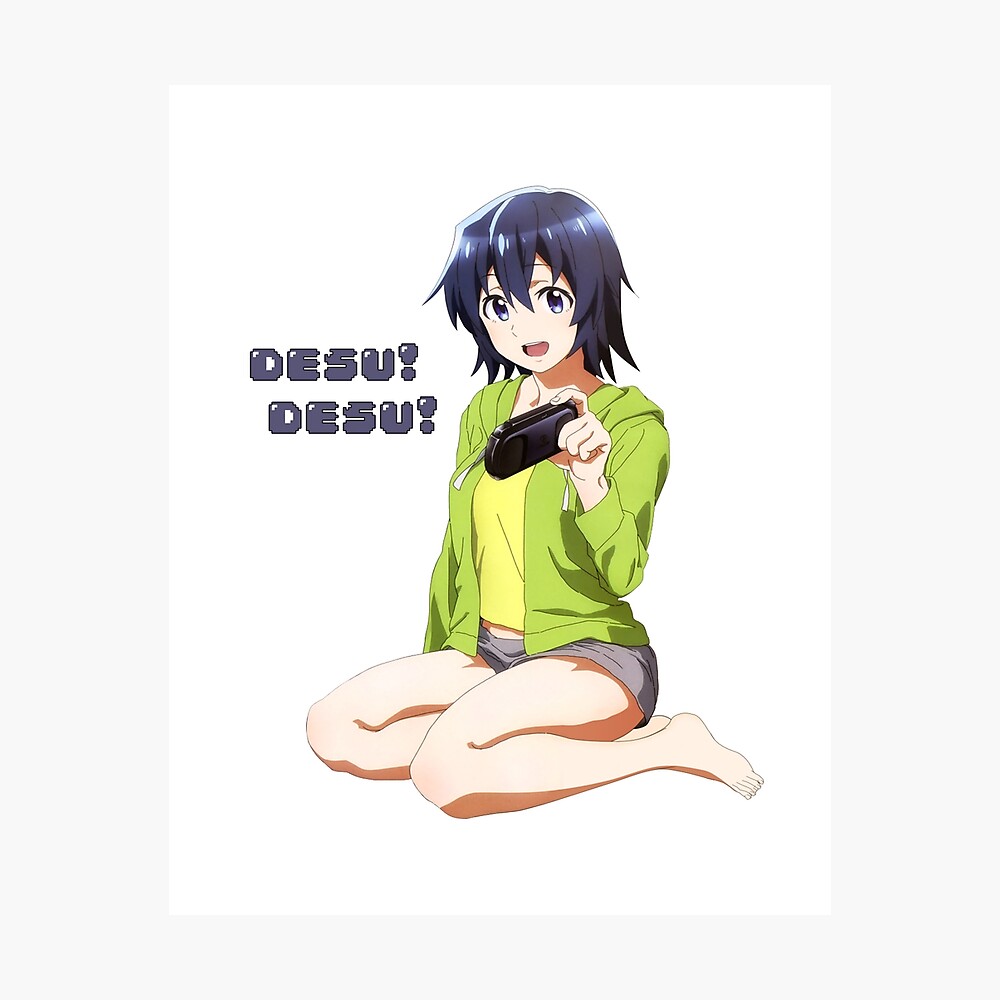 Gamers Hoshinomori Chiaki Desu Desu Metal Print By Kozurakzo Redbubble