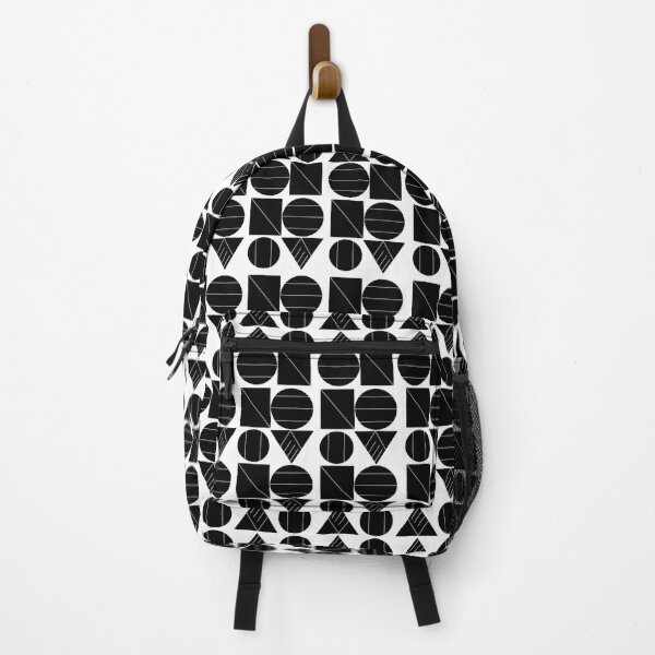 Item preview, Mini black solids geometrical shapes motif designed and sold by DreamKaracters.
