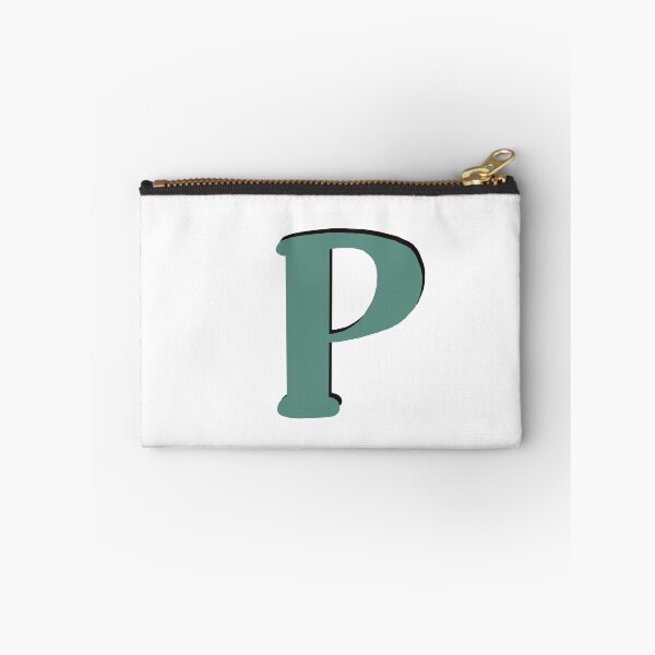 Item preview, Letter p green initial monogram alphabet P Capital P designed and sold by Antique-Gifts.