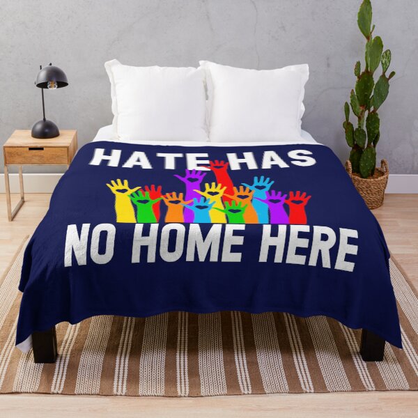 Item preview, Hate Has No Home Here Diversity Anti Hate Unity LGBT Gift designed and sold by Simeon	 Dorelus.