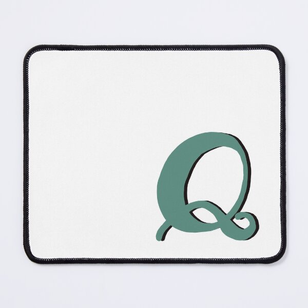 Item preview, Letter Q green initial monogram alphabet Q capital q designed and sold by Antique-Gifts.