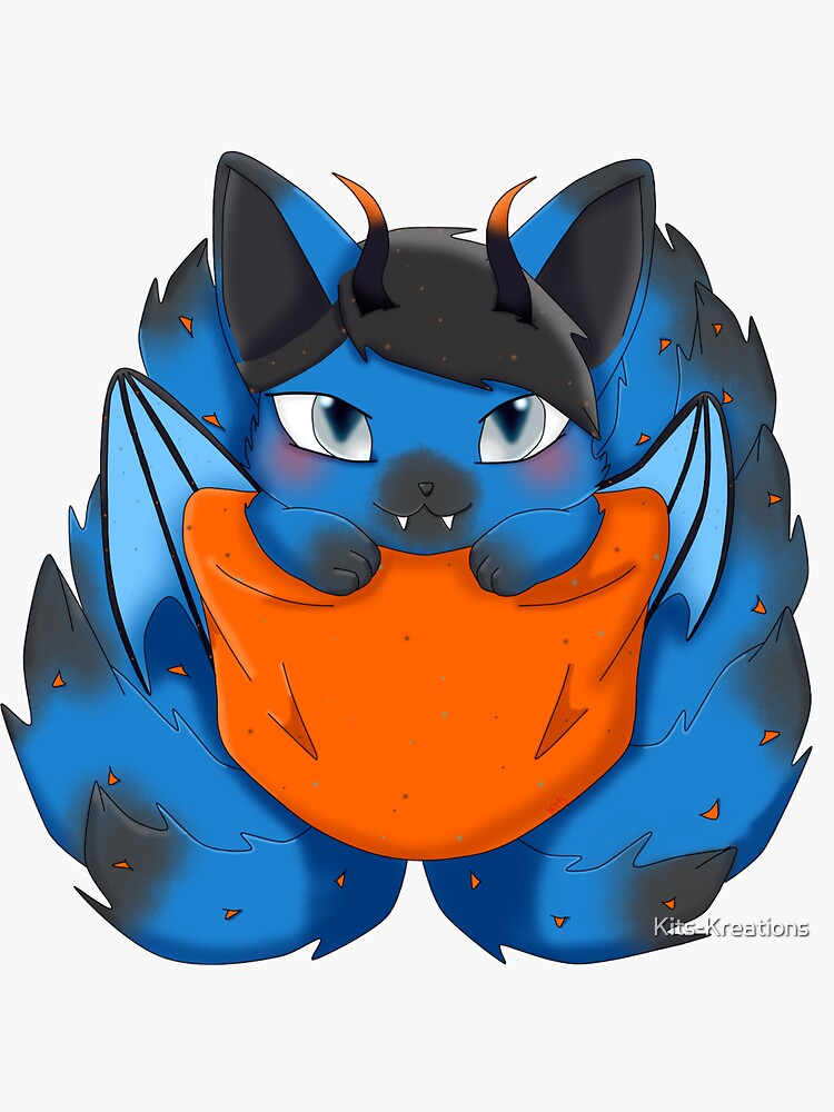 "Pocket Pals Series The Chaos Bean" Sticker for Sale by KitsKreations