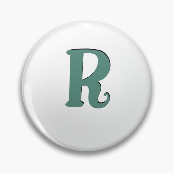 Item preview, Letter R green initial monogram alphabet R capital R designed and sold by Antique-Gifts.