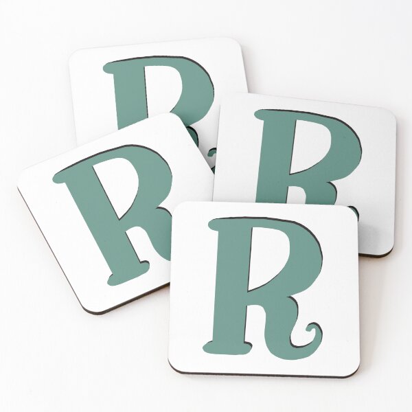 Item preview, Letter R green initial monogram alphabet R capital R designed and sold by Antique-Gifts.