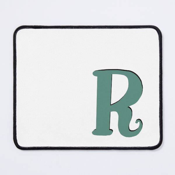 Item preview, Letter R green initial monogram alphabet R capital R designed and sold by Antique-Gifts.