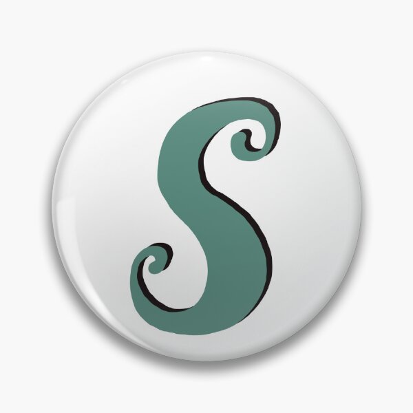 Item preview, Letter S green initial monogram alphabet s capital S designed and sold by Antique-Gifts.