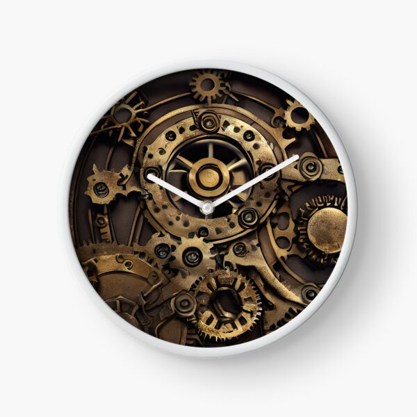 Steampunk Clock & Gears Pendant – Curious Things