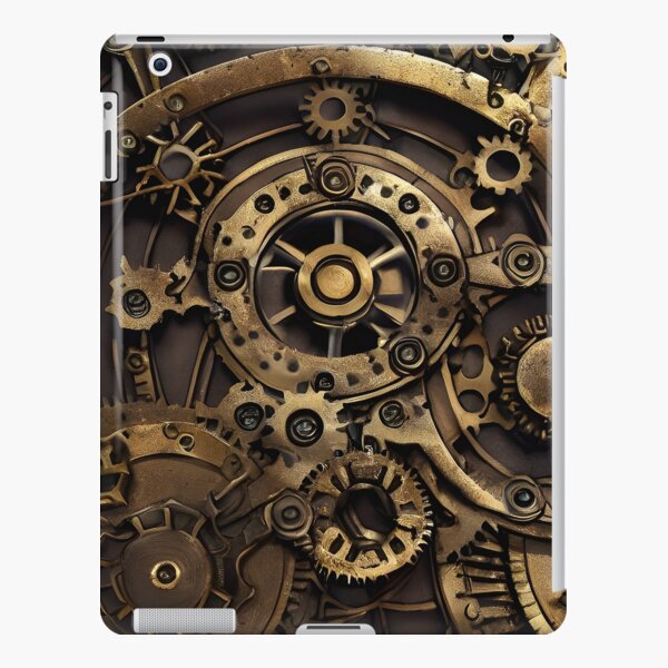 Reloj de bolsillo steampunk. Engranes a la vista