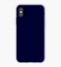 Navy Blue Solid Color iPhone Case