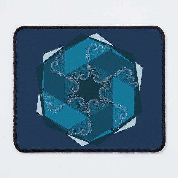 Item preview, Sea, Sea Wave, Hexagonal Sea Wave, Blue Sky designed and sold by xMaCaRoN.
