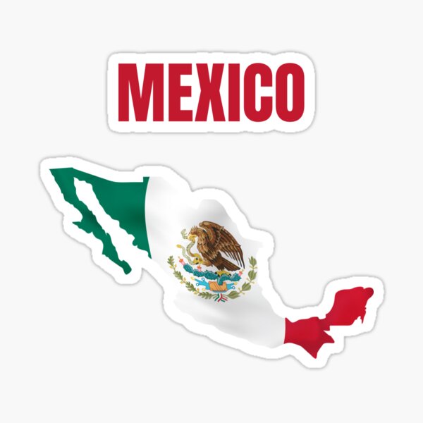 Mexico Mexican Flag Sticker for Sale by nekhebit