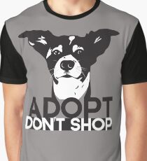 Adopt don't shop animal rescue design Graphic T-Shirt