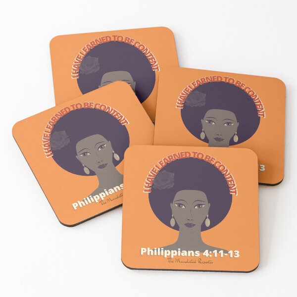 Item preview, I Have Learned to be Content KJV - Burnt Orange designed and sold by TheReporter1.