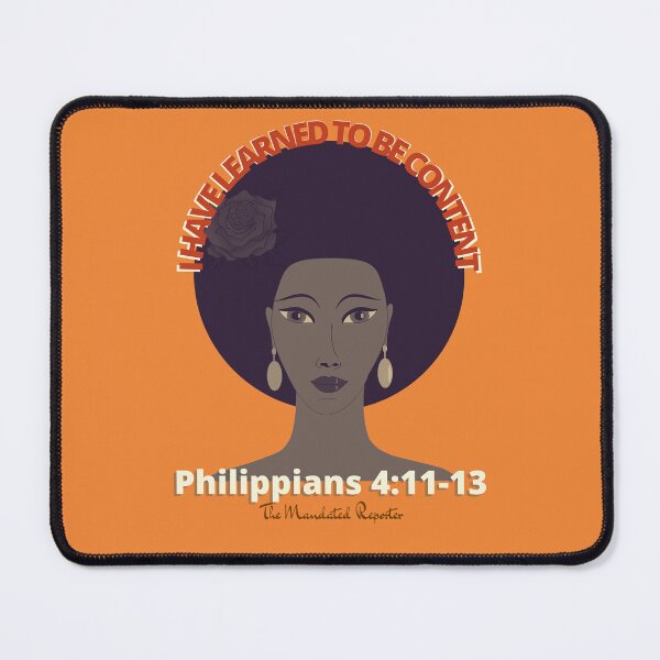 Item preview, I Have Learned to be Content KJV - Burnt Orange designed and sold by TheReporter1.