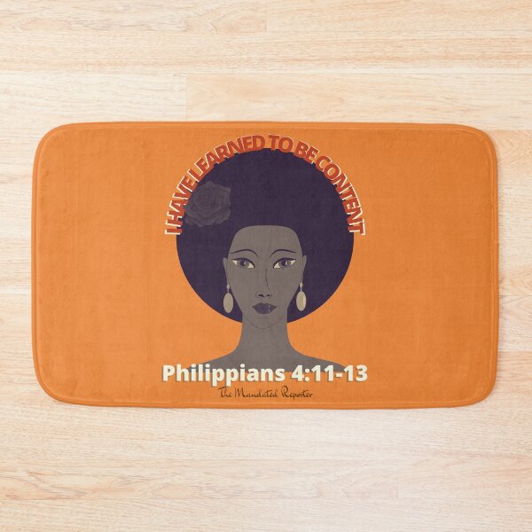 Item preview, I Have Learned to be Content KJV - Burnt Orange designed and sold by TheReporter1.