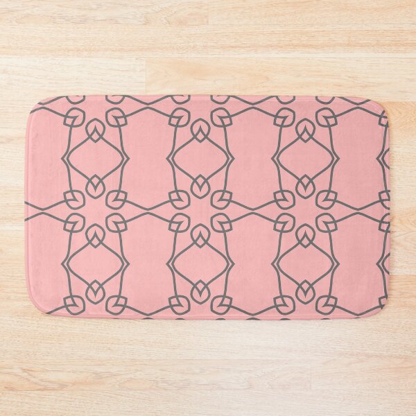 Item preview, Petal Pattern in Gray and Peach Pink designed and sold by KeksWorkroom.