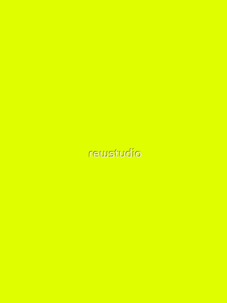 Chartreuse Yellow Solid Color by rewstudio