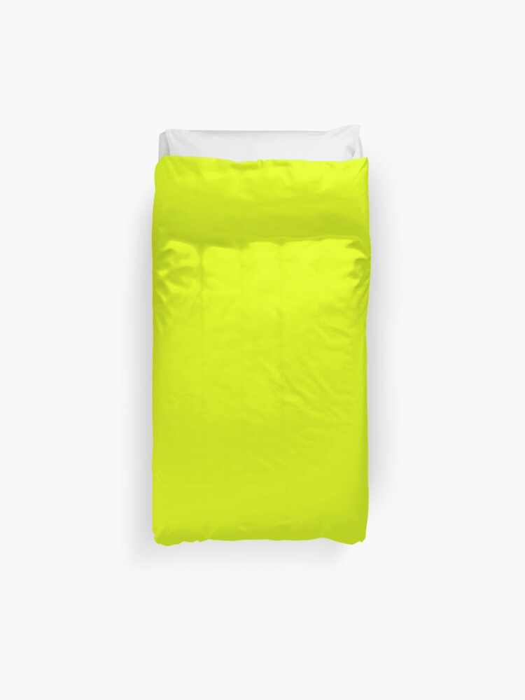 Chartreuse Yellow Solid Color Duvet Cover By Rewstudio Redbubble