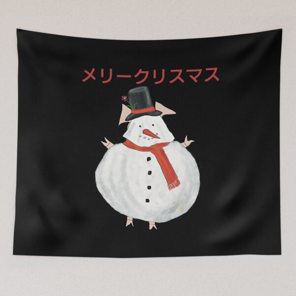 Item preview,  Slightly sinister snowman, Snowman costume wearing cute pig, Japanese Version .Merry Christmas! designed and sold by PiggingJapan.