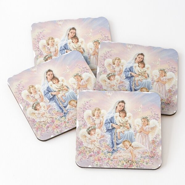 Item preview, Mother Mary with Young Girl Angels Religion designed and sold by Rowena Jones.