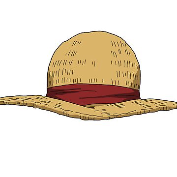 Sticker for Sale avec l'œuvre « Chapeau de paille Luffy One Piece