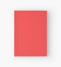 Cuaderno de tapa dura Color sólido coral rojo