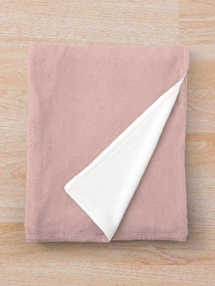 Rose Gold Solid Color Throw Blanket