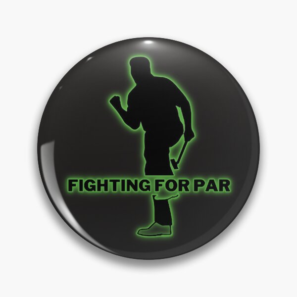Item preview, Fighting for Par Green Glow Celebrating Putt designed and sold by FuddalanDesigns.