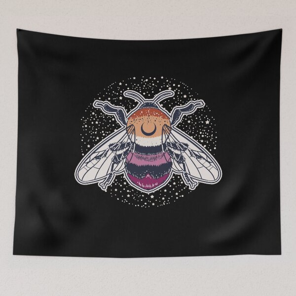 Item preview, Lesbian Bee Proud LGBT Gay Pride Flag designed and sold by Clara Hollins.